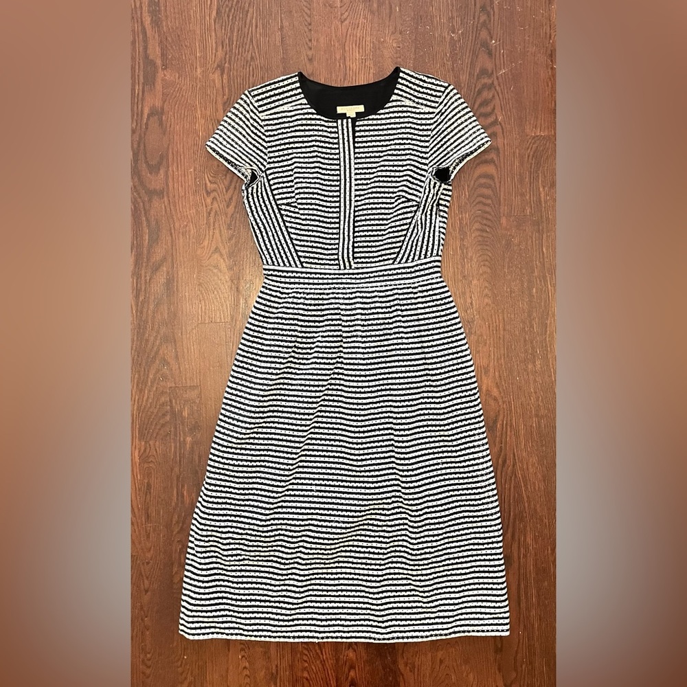 Burberry Blue and white striped cotton dress
